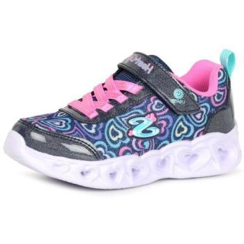 Skechers Boogie Love Heart Lights en Azul Oscuro y Rosa – Niño/a