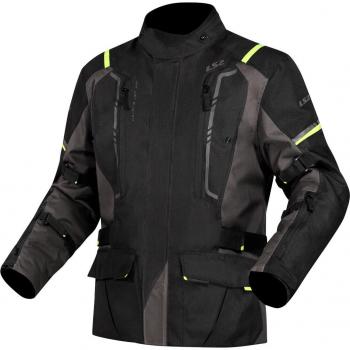 LS2 Narvik Giacca Moto Donna Impermeabile Grigio/Nero/Giallo M