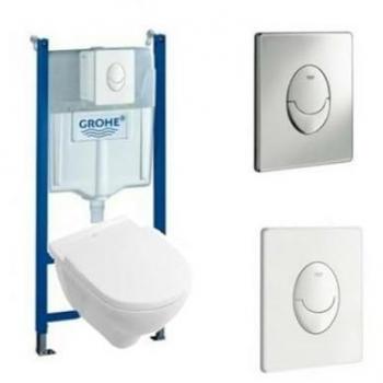Villeroy & Boch Inodoro Suspendido O.Novo + Asiento + Placa Blanco