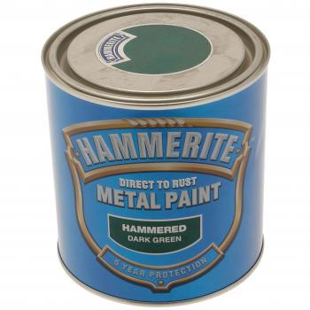 Hammerite Hammered Finish Metal Paint Dark Green 250ml
