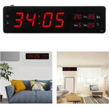 Tabletop LED Alarm Clock with Calendar and Temperature