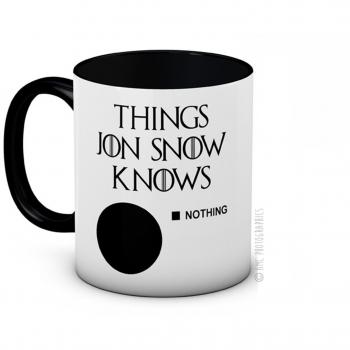 Ceramica “Nothing” – Tazza per il Caffè di Jon Snow