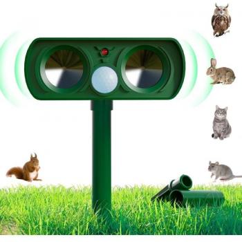 Solarer Ultraschall-Katzenspender mit Tierabwehr