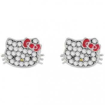 Peers Hardy, Hello Kitty Ohrringe Set aus Sterlingsilber