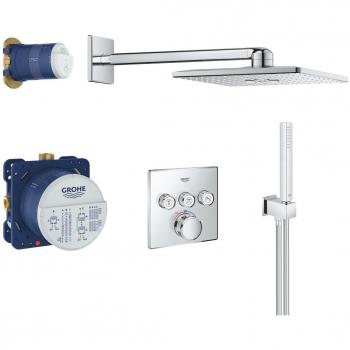 Ensemble de douche Grohe avec Grohtherm SmartControl et Rainshower 310 SmartActive Cube + Grohe GrohClean offert