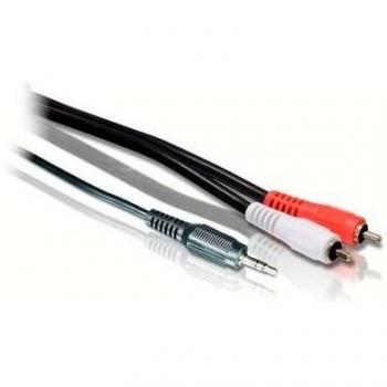 Cable de Audio 5m Jack 3.5mm 2 RCA Estéreo Biwond