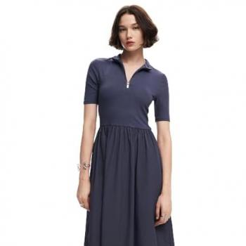 Desigual Boston Grey Long Maxi Dress for Women