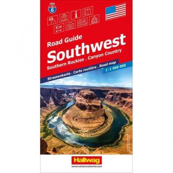 Hallwag Strassenkarte USA Southwest 1:1 Mio.