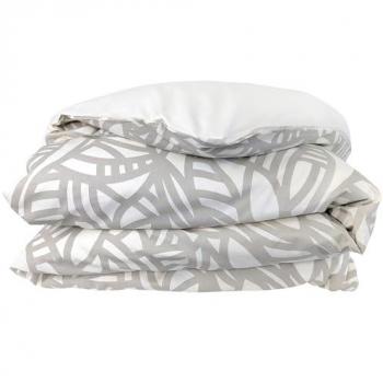 Housse de couette en coton lavé 300x240 cm Séréna Beige écru