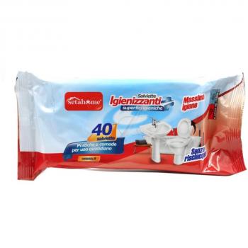 Salviette Igienizzanti per Superfici Bagno Setablu 40pz