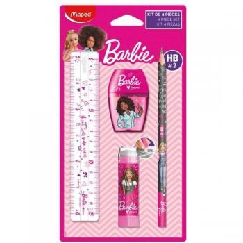 Coffret de Papeterie Barbie 4 Pièces