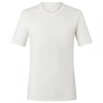 Super.Natural Merino Langarmshirt Sierra 140 V‑Rücken M, weiß