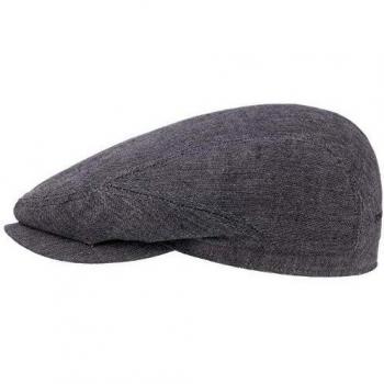 Grey Stetson Belfast Linen Cap – 56 cm Summer Flat
