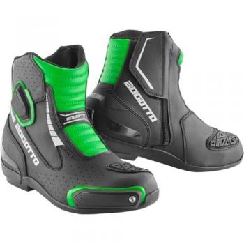 Stivali moto Bogotto Cartagena traforati Nero Verde 43