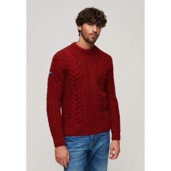 Pull homme Superdry Jacob Rouge Taille L