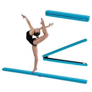 Gymnastics Balance Beam, Turquoise, Faux Leather, Foldable
