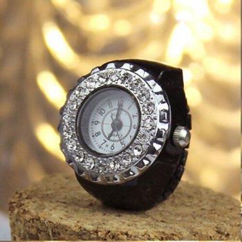 Women’s Crystal Stretchy Ring Watch