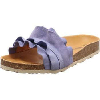 Verbenas Rocio Pantoletten Blau Sea