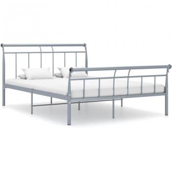 VidaXL Grau Metall Bettgestell 140x200 cm