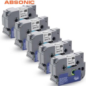 Absonic TZe‑251 5 pièces – Étiquette P‑Touch 24 mm