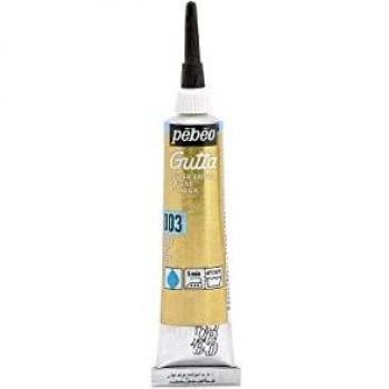 PEBEO Setasilk Seide‑Gutta – Farbblockierer für Wasserbasis (Gold, 20 ml)
