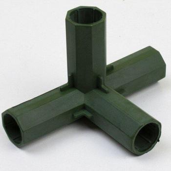 Kit 4 Uds. de Conectores Plásticos Verdes para Jardines