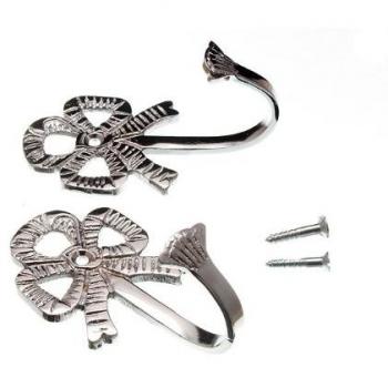 Decorative Large Bow Curtain Tie Back Hold Back Hook