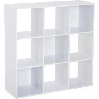 Homcom 9 Cube Organizer Display Rack, Wooden Storage Unit