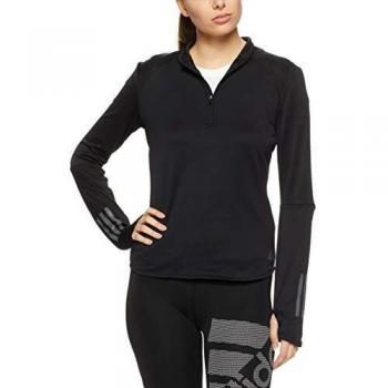 Adidas Girls' Response C1/2 Sweatshirt, Black, Size XS