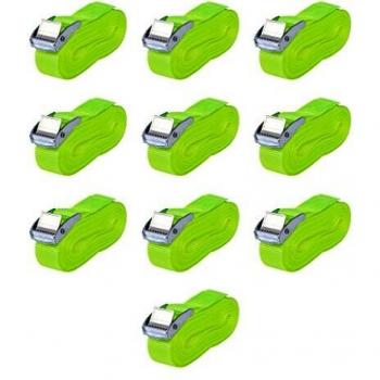 VidaXL Straps 10 pcs 0.25 Tonnes 5mx25mm Fluorescent Green