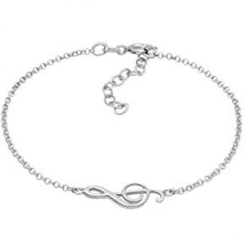 Elli Damenarmband Notenschlüssel Musik Note 925 Silber