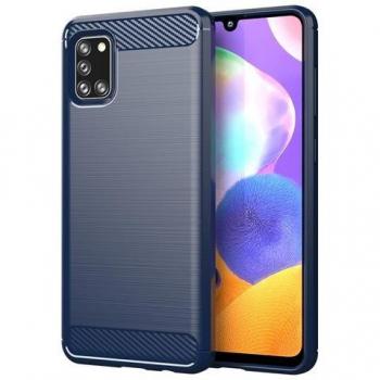 Protezione Smartphone Cadorabo Acciaio Inossidabile con Look Metallico Blu per Samsung Galaxy A31