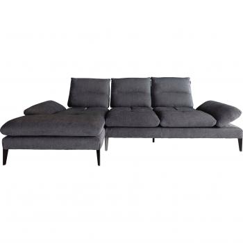 Nicoletti Home Lounge-Ecksofa Monnalisa, Sitztiefeverstellung