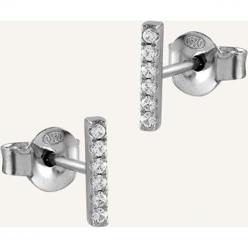Pendientes Itemporality: Serie Plata Estelar (6 Circonitas)