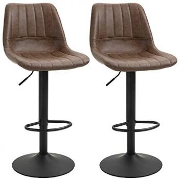 Silla de Laboratorio HOMCOM Taburete Sillín Ajustable