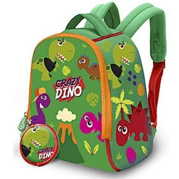 Mochila Neopreno Crazy Dino 25x17x9cm
