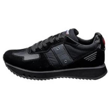 Zapatilla de Piel Negra Blauer Hombres 43