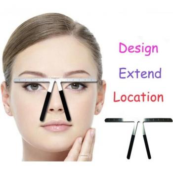 Eyebrow Shaping Metal Ruler