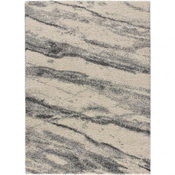 Tapis marbré gris 80x150 cm