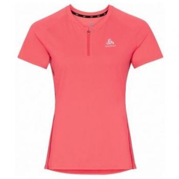 Camiseta Deportiva Odlo Axalp Trail con Crema Medio Femenino