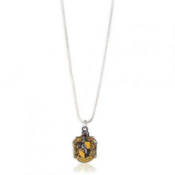 Collier plaqué argent Poufsouffle Harry Potter sous licence officielle
