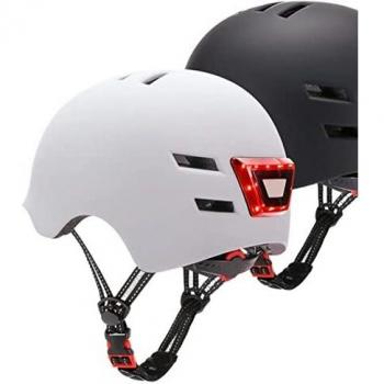 CASCO YOUIN MA1011 LED FRONTAL Y TRASERO WHITE TALLA L PARA PATINETE