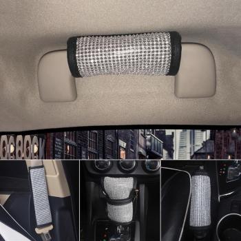 Custodia con strass brillante per freno manuale e pulsante cambio viteze