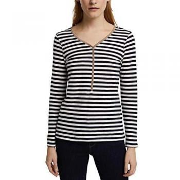 ESPRIT 011EE1K341 Damen Shirt, Marine Blau, XL
