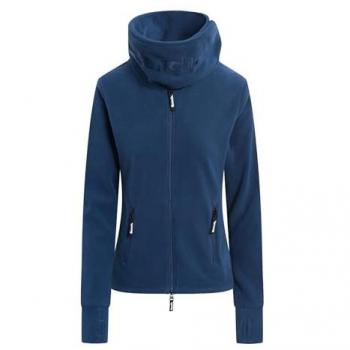 Fleecejacke BENCH FUNNEL mit hohem Kragen Damen Gr. L navy