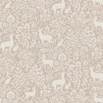 Holden Decor Deer Woods Pink Washable Wallpaper