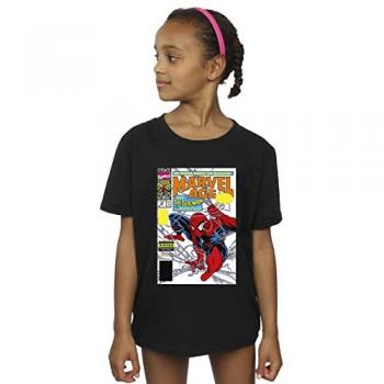 Cotton Spider‑Man Age T‑Shirt for Girls – Black Marvel Edition