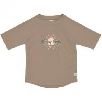 Camicia da mare UV a maniche corte marrone sole