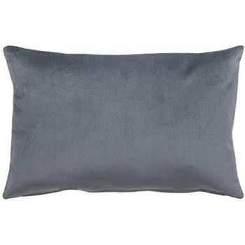Grau Polyester Kissen 45 x 30 cm