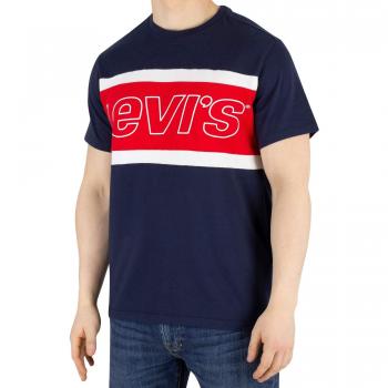 T-shirt Color Block SS Levi's Homme S Multicouleur